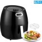 Uten Air Fryer, 6.5 liters, 1800 Watt, Black - HF-1088
