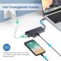 موزع USB فئة C 8 في 1 - اسود