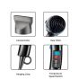 VGR Hair Dryer, 2400 Watt, 3 Temperatures, Silver - V-465