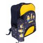 Gharibo Bags School Backpack With Pencil Case For Boys, Minions Pattern - Navy and Yellow