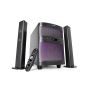 F&D Bluetooth Tower Speakers with Subwoofer, 3 Pieces, 2.1 Channel, 70W, Black - T200X