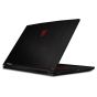 Msi GF63 Thin 10SC Laptop, Intel Core I7-10750H, 15.6 Inch FHD, 1TB HDD and 256GB SSD, 8GB RAM, NVIDIA GeForce GTX1650 4GB, FREEDOS - Black