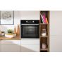 Gorenje Built In Electric Oven, with Grill, 60 CM, 77 Liters, Black - BOS6737E13BG