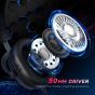 FIFINE H9 Wired Gaming Headset with Microphone for Multi Devices, 7.1 surround sound - Black