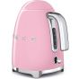 Smeg Electric Kettle, 1.7 liters, 2400 Watt, Pink - KLF03PKEU