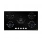 Ocean Gas Built-in Hob, 90cm, 5 Burners, Black Glass - OHGGR9401NPROSC