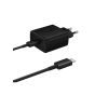 Samsung Wall Charger with USB Type C Cable, 45W, Black - EP-TA845XBEGCN