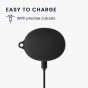 kwmobile Silicone Case Compatible with Anker Soundcore Liberty 3 Pro - Case Protective Cover for Headphones - Black
