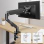 Single Arm Holder for 17 to 30 Inch Monitors - Black