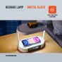Porodo Bedside Lamp with Wireless Charger and Digital Clock, 10 Watt, White - PD-BLWCDC-WH
