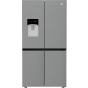 Beko No Frost Side By Side Refrigerator, 624 Liters, Titanium Inox - GNE134626ZXH, with Blender, 1.5 Liters, 600 Watt - TBN 62608 W