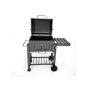 Home Large Charcoal Grill with 1 Shelf, 114.5×60×108 Cm - Black