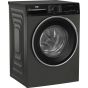 Beko Front Load Inverter Washing Machine, 10KG, Manhattan Grey - B3WFU501040MCI