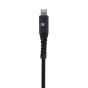 كابل لايتنينج USB لافينتو ام اف اي، 2 متر، فضي واسود - MP476