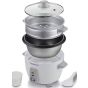 Kenwood Rice Cooker, 0.6 Litre, 350 Watt, White and Silver- RCM30