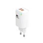 Majentik Wall Charger, 45 Watt, 2 Ports, Type-C, White - MC-004
