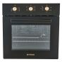 Fresh Built-In Dual Oven With Grill, 56 Liters, Black - 9636