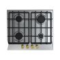 Fresh Gas Built-in Hob, 4 Burners, 60 CM, Stainless Steel - HAFR60CMSC1/BR