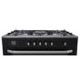 Fresh Hammer Digital Gas Cooker, 5 Burners, Black and Silver - 16937