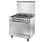 Universal Grand Rosa Freestanding Gas Cooker, 5 Burners, Stainless Steel, 90 cm