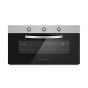  Ecomatic Turbofan Built-In Gas Oven With Grill, 105 Liters, Stainless Steel- G9104T
