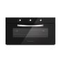  Ecomatic Crystal Turbofan Built-In Gas Oven With Grill, 105 Liters, Black- G9104GT
