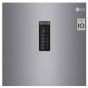 ثلاجة نوفروست ال جي، 375 لتر،موتور انفرتر، فضي - GC-F401ELDZ