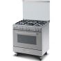 Kiriazi Gas Cooker, 5 Burners, Silver- SM8600