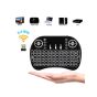 Mini Wireless Keyboard with Touchpad - Black