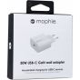 Mophie GaN Wall Charger, 30 Watt, USB-C Port, White - 409908422