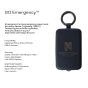 Notch GoEmergency Wired Power Bank with Attachments, 2000 mAh, 2 Ports - Navy