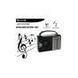 Golon Electrical Classic Radio, Black - RX-606AC