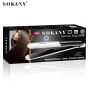 Sokany Hair Straightener, White - 955