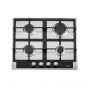 Hans Gas Built-In Hob, 4 Burners, 60 Cm, Stainless Steel - 6721-24
