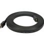 كابل HDMI مسطح، 5 متر، دقة عرض 4K - اسود