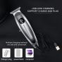 Kemei Professional Hair Clipper, Silver - KM-1948