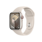 Apple Watch Series 9 Smart Watch, 45mm, Starlight Aluminum Case With Starlight Sport Band - MR973QA-A