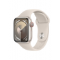 Apple Watch Series 9 Smart Watch, 45mm, Starlight Aluminum Case With Starlight Sport Band - with Official Warranty
