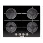Hoover Gas Built-In Hob, 4 Burners, Black- HGV64SMTCGB
