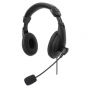 Manhattan Over-ear USB Headphones Stereo, Black - 179881