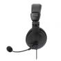 Manhattan Over-ear USB Headphones Stereo, Black - 179881