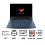 HP Victus 16-E1011NE Gaming Laptop, AMD R7-6800H, 16.1 Inch FHD 144Hz, 512GB SSD, 16GB RAM, Nvidia RTX 3050 4GB, FREEDOS - Performance blue