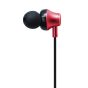L'avvento Metal In-ear Wired Earphones with Microphone, Red - HP08R