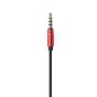 L'avvento Metal In-ear Wired Earphones with Microphone, Red - HP08R