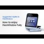 Galaxy Z Flip6: How to use Suggested replies on FlexWindow | Samsung