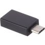 IeTop USB-A to USB-C Adapter and Ethernet to USB-A Adapter, 20 Centimeters, Black - Kx2158