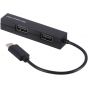 IeTop USB 2.0 Hub, 4 Ports, Black - Tu-235