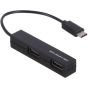 IeTop USB 2.0 Hub, 4 Ports, Black - Tu-235