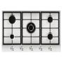 Fresh Built-In Gas Hob, 5 Burners, Stainless Steel, 90 cm - HHFB90CMSFUI
