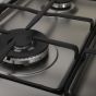 La Germania Gas Cooker, 4 Burners, Stainless Steel Black - 6M80GRB1X4AWW